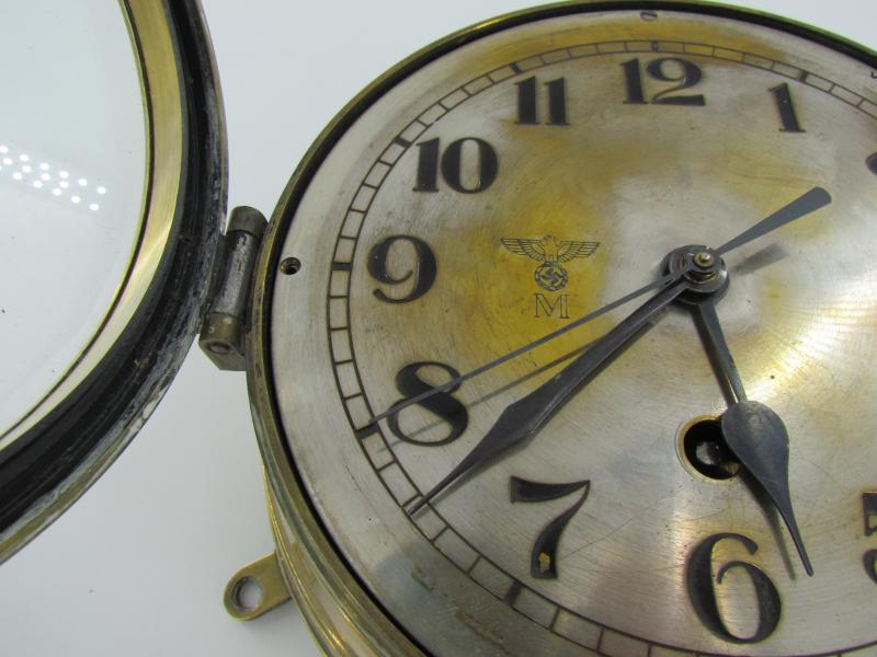 Kriegsmarine ships clock by Kieninger & Obergfell