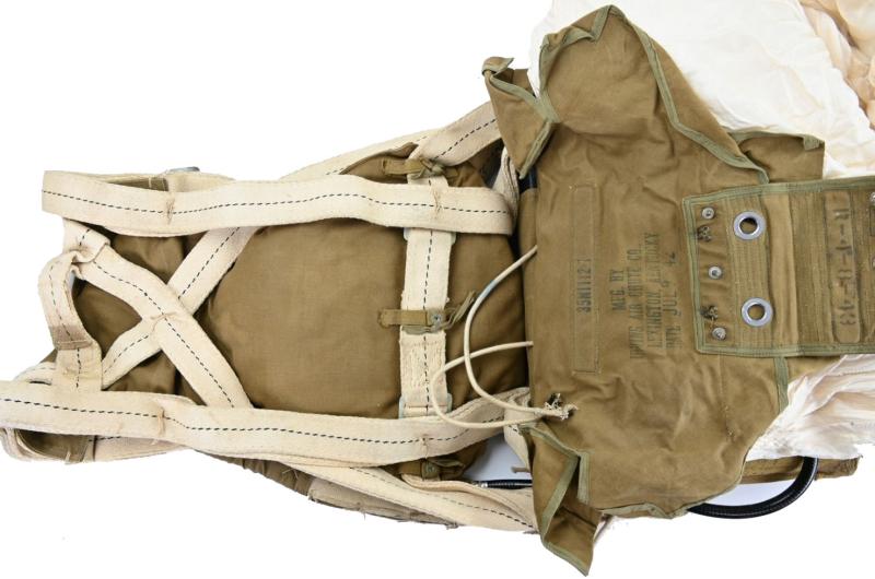 USAAF WW2 Named Irving Seat Type Parachute Harness Assembly