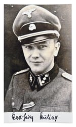 Signature of Waffen-SS KC Recipient 'Karl-Heinz Euling'