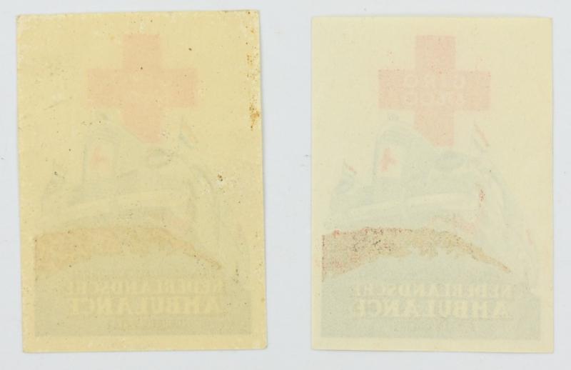 Dutch Support Stamp for the Dutch Ambulance Red Cross on the Eastern Front.