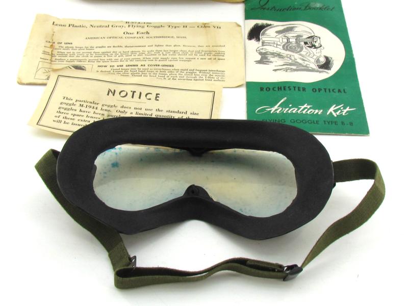 US WWII Polaroid Flying Goggles Type B-8