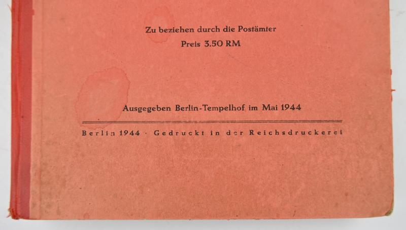 German Third Reich Postal Code Book 1944