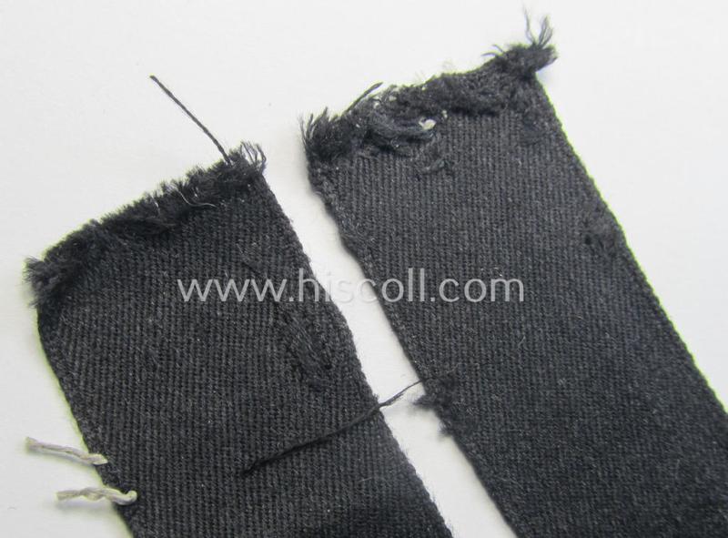 RAD (ie. 'Reichsarbeitsdienst') EM- (ie. NCO-) pattern, commemorative cuff-title (ie. 'Dienstärmelstreifen') depicting a capital 'S'-character (as was intended for commisioned-staff working on the various 'Westwall'-fortifications)