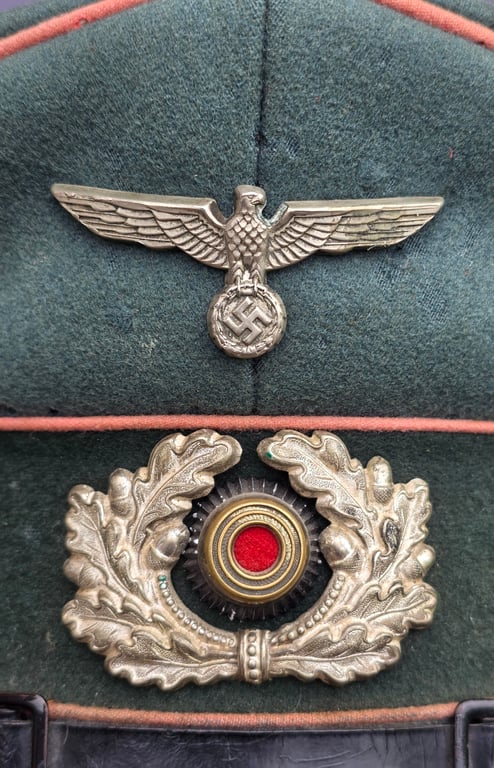 German Wehrmacht NCO Panzer Schirmmütze cap,