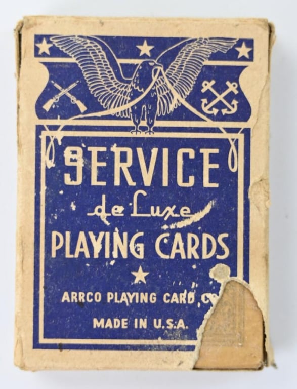 US WW2 Service Playing Cards