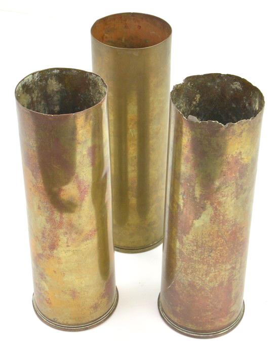 British WW2 25pds Artillery Shells