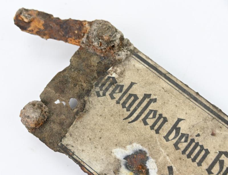 German Third Reich Relic Sign 'Hauptamt für Volksgesundheit der NSDAP'