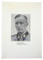 Signature of Waffen-SS KC-OLC&S Recipient 'Sylvester Stadler'