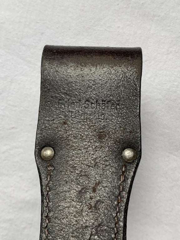 K98 Bayonet with Leather Frog 'matching numbers'