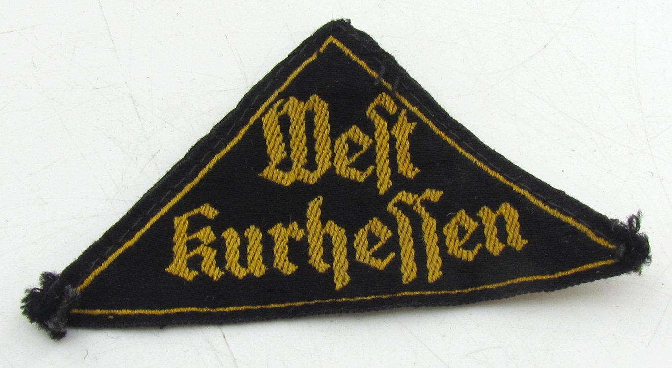 Hitler Youth ('Hitlerjugend') district-triangle ('Gebietsdreieck') : 'West Kurhessen'