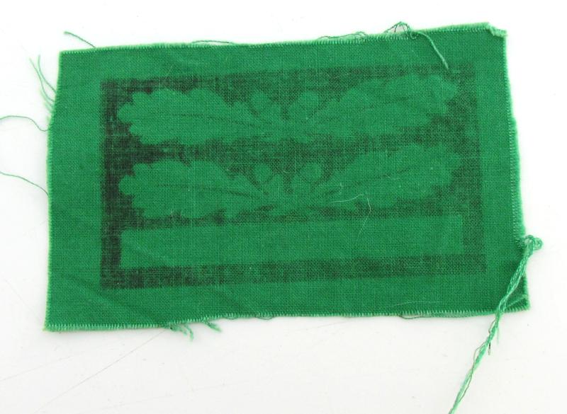 Printed Heer/Waffen-SS camouflage rank patch
