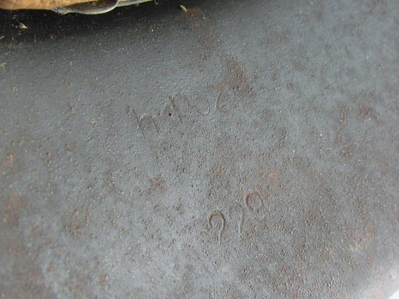 M42 Heer/Waffen-SS no decal steel helmet hkp62