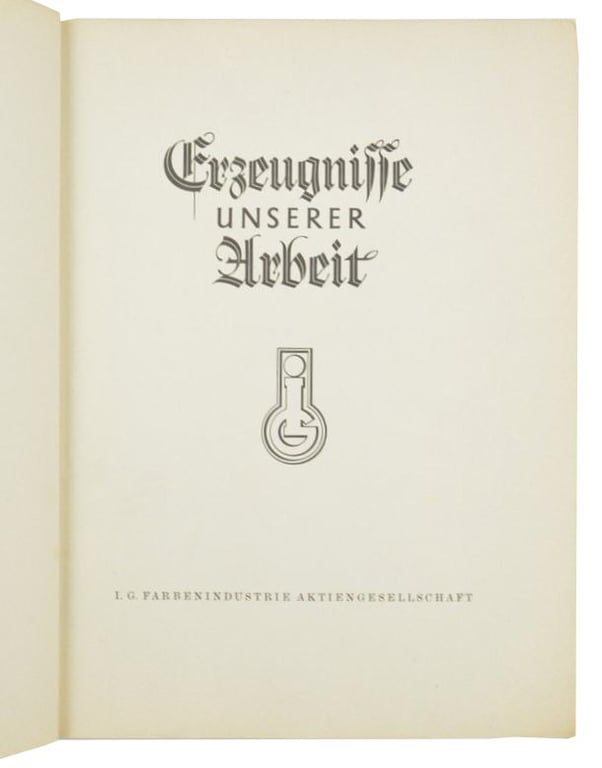 German Book I.G. Farben 1938