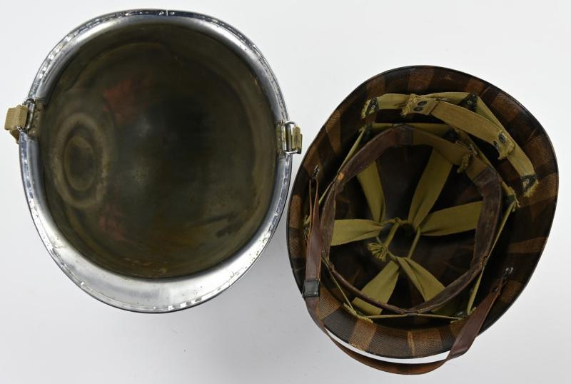 US WW2 Chromed Swivel Bale Helmet 'Schlueter'