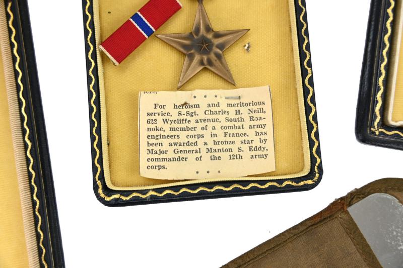 US WW2 5th Engineer Special Brigade Staff Sergeant Charles H. Neill Grouping