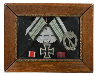 German WH Framed Medal Set
