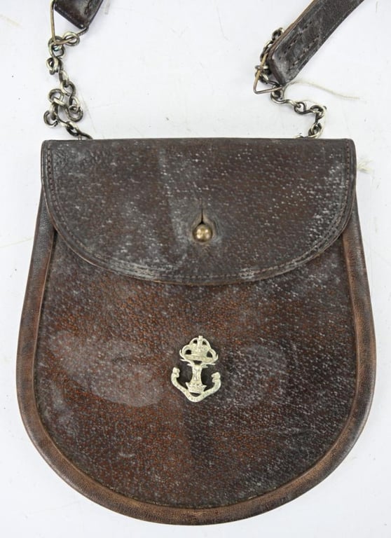 British WW2 Officer's Leather Sporran Gordon Highlanders