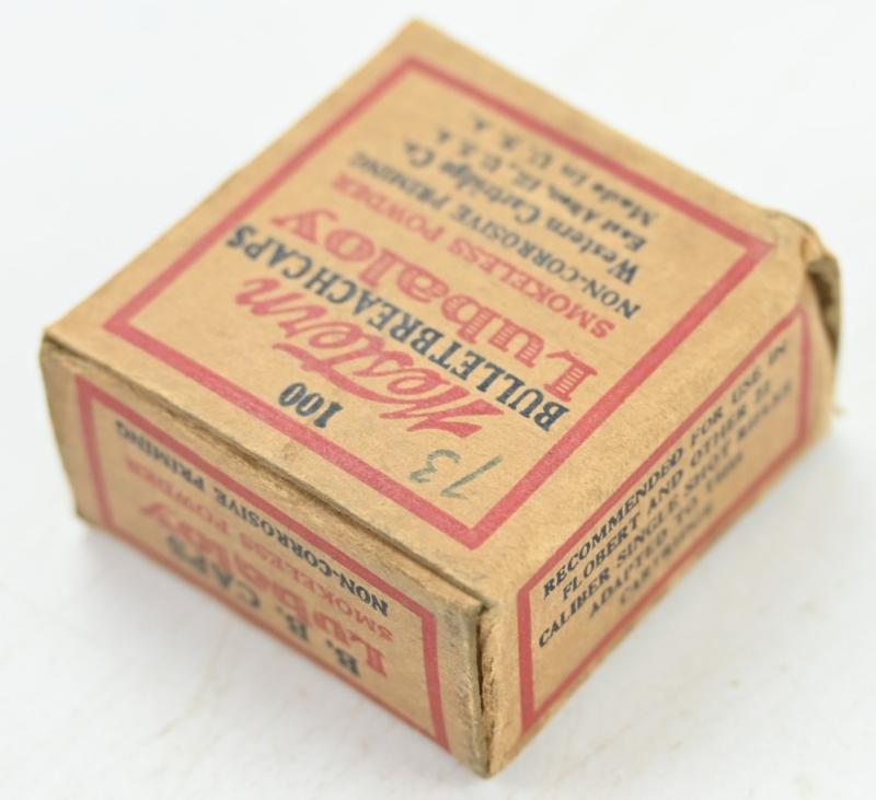 US WW2 Period Vintage Western Bullet Breach caps Box