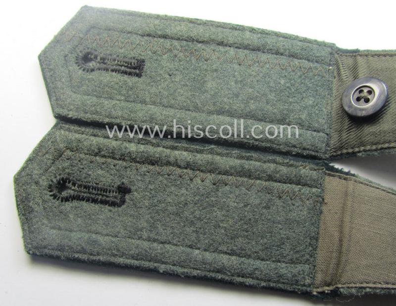 Pair of WH (Heeres), 'cyphered' and early- (ie. pre-war-) period- (ie. 'M36'- ie. 'M40'-pattern and pointed-style) NCO-type shoulderstraps: 'Uffz. des Panzerjäger-Abts. 15'