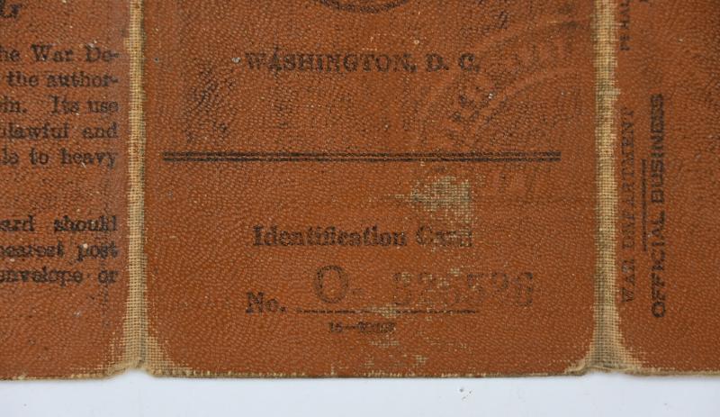 US WW2 Army Service Pass 'S/Sgt Thomas O. Lyons''