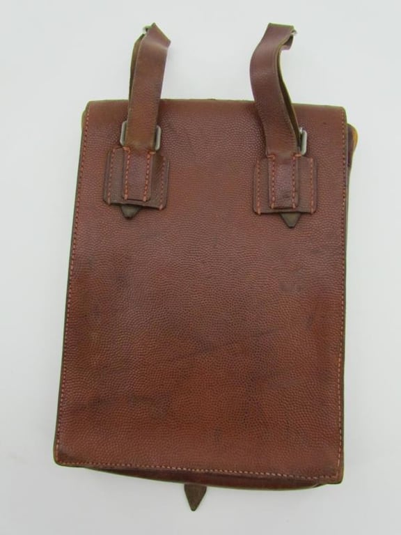 Wehrmacht Brown Leather Map Case-Meldetasche