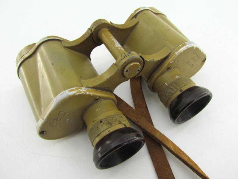 Wehrmacht tan colored binoculars ‘Dienstglas’ 6×30 by CAG