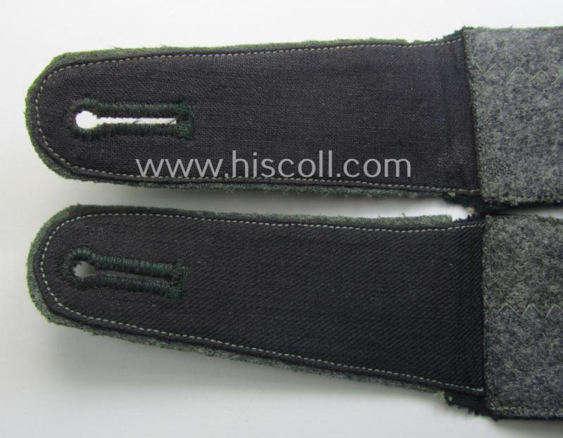 Pair of WH (Heeres) 'M36- o. M40'-type'- and neatly 'cyphered' EM-type shoulderstraps as was intended for usage by a: 'Soldat des Wehr-Ersatzdienstelle im Wehrkreises IX'