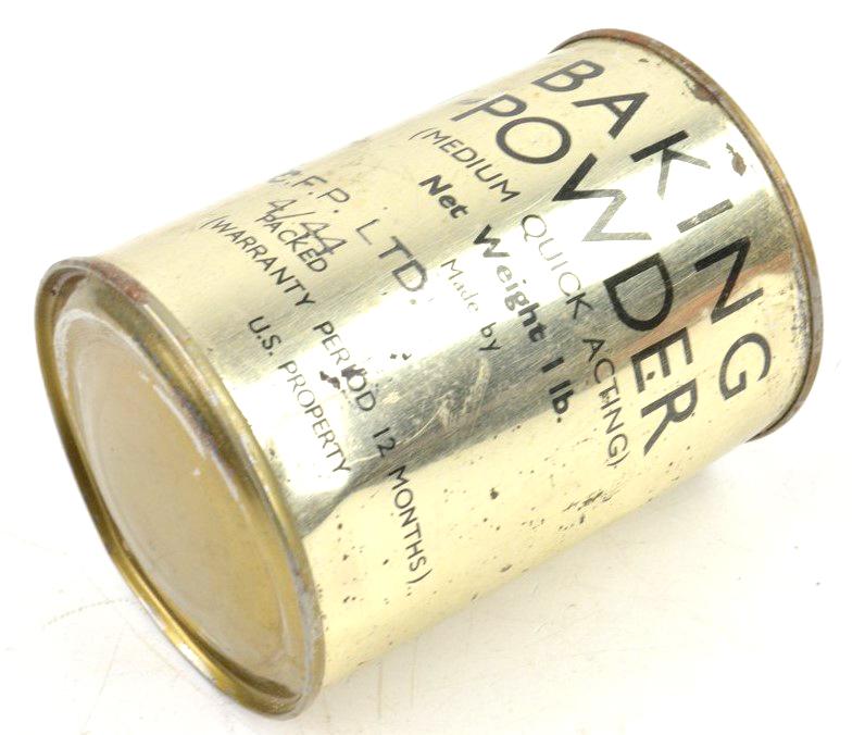 US WW2 Backing Powder Tin Can