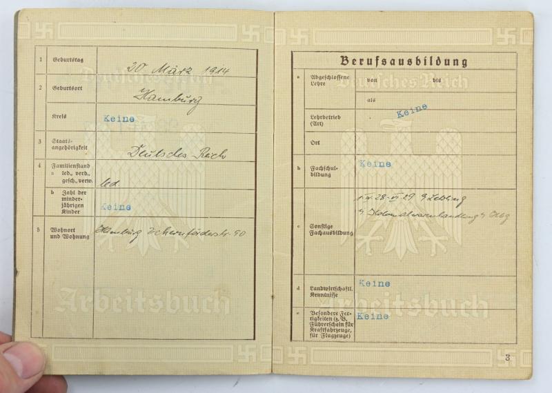 German Third Reich Period Workerspass