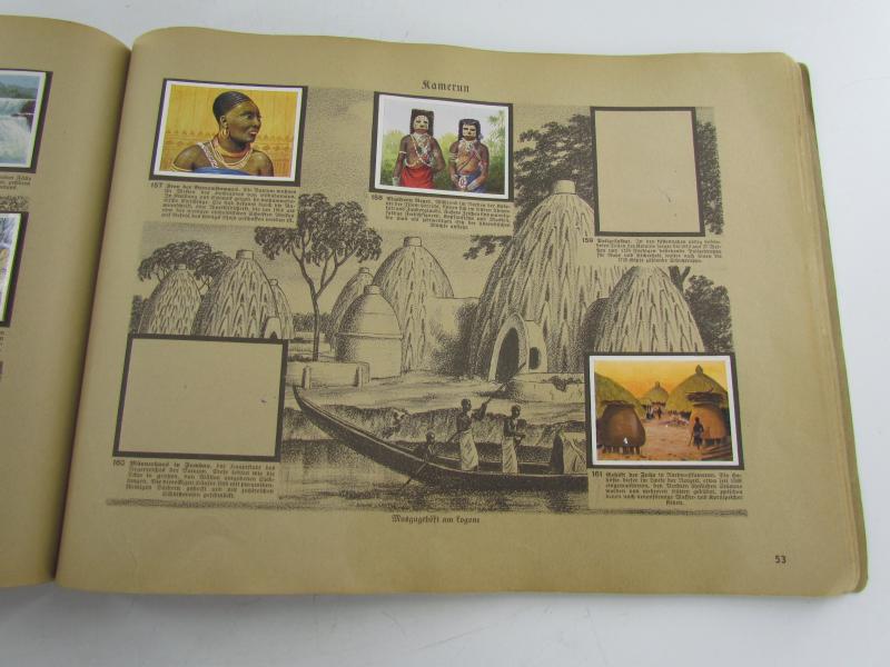 Deutsche Kolonien” Album of stickers 1936