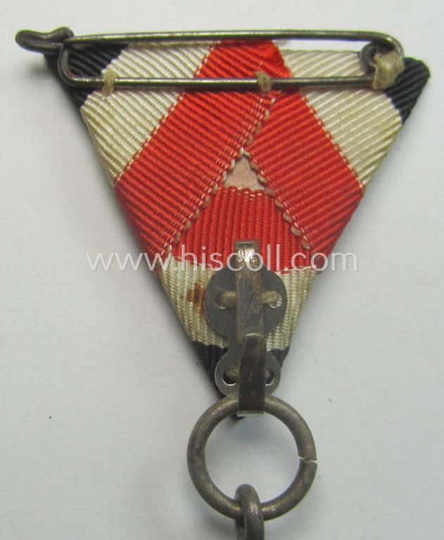 Most certainly unusually found, silver-toned, 'Bahnschutz'- (ie. railway-protection-service-) related commemorative shooting-contest medal entitled: 'Bahnschutz Landeswettschiessen - Göppingen - 2.Sept. 1934'