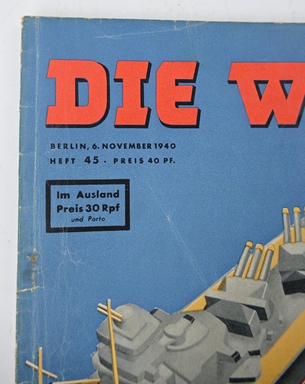 German Third Reich Magazine 'Die Woche' 1940