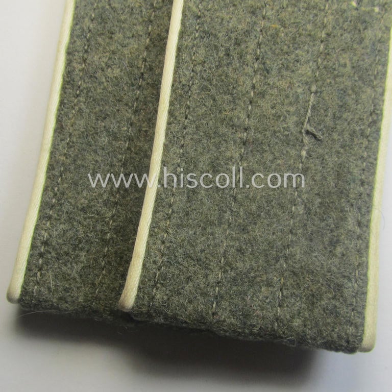 Pair of later-war-period, so-called: 'M44'-pattern, 'simplified' WH (Heeres) EM-type shoulderstraps: 'Soldat der Infanterie-Trpn.'