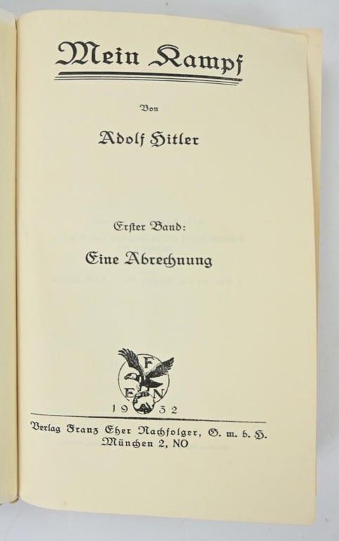 German Mein Kampf Pocket Book Set 1932