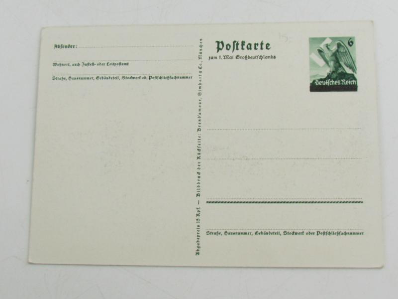Postcard : 'Wir danken unserm Führer'