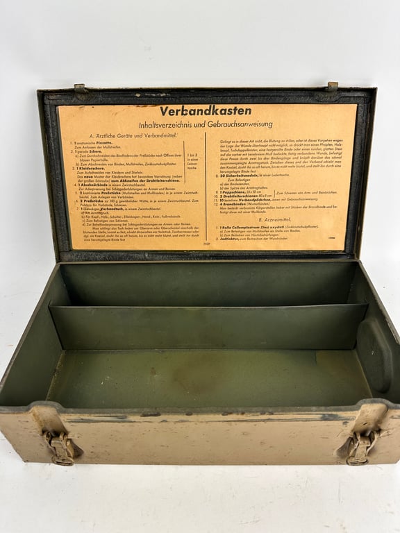 WW2 German 'Verbandkasten' First Aid Box In Tan