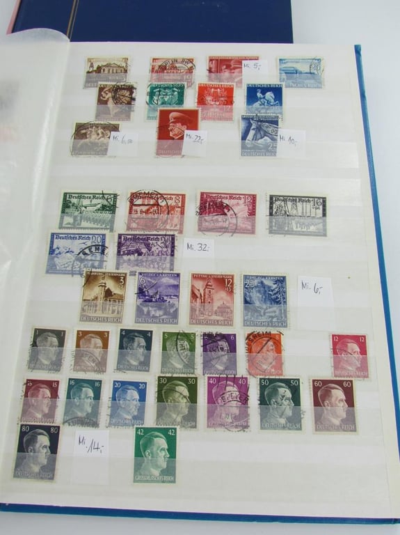 Three Stamp Albums With Content