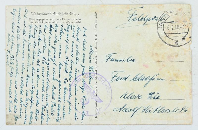 German WH Postcard 'Kleve'