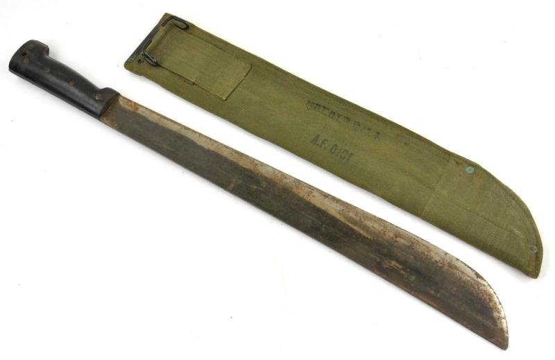 US WW2 Manchete with Canvas Scabbard British Made