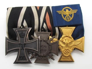 Three pieced Medal Bar  ( Police related )