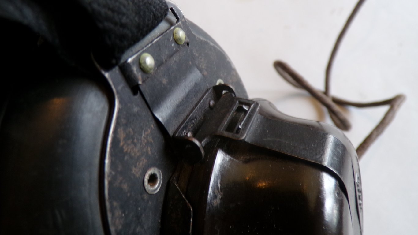 Rare Luftwaffe Geräuschschutzkopfhörer SABA 1944