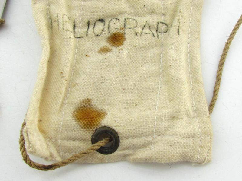 British WWII RAF 1941 Pat Emergency Heliograph in Issue Pouch