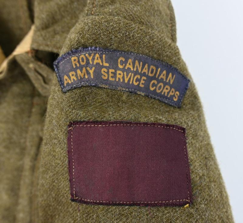 Canadian WW2 Named RCASC Battledress 1944