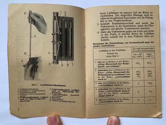 German WW2  'Taschenbuch für den Kraftfahrer im Winter'