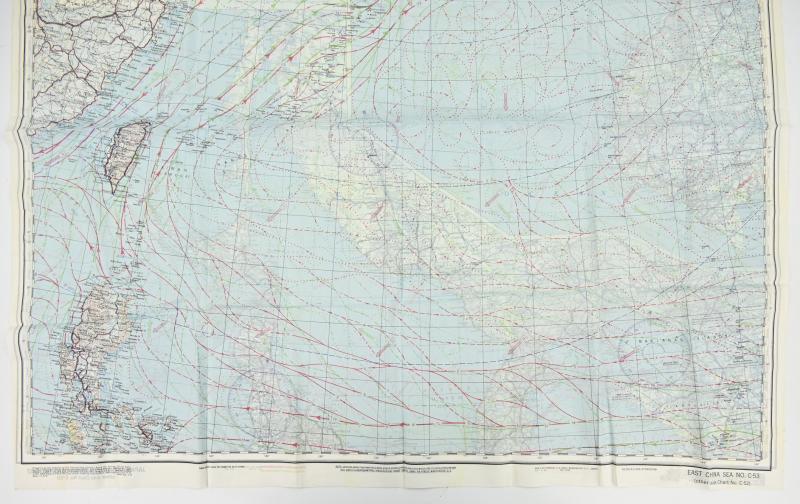 USAAF WW2 Escape Map 'Japan / East China Sea'