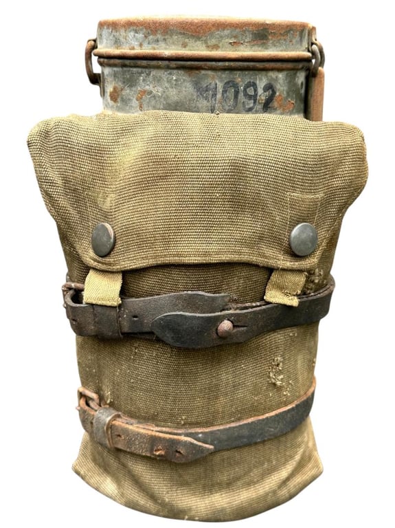 Camouflaged Gasmask with Gascape