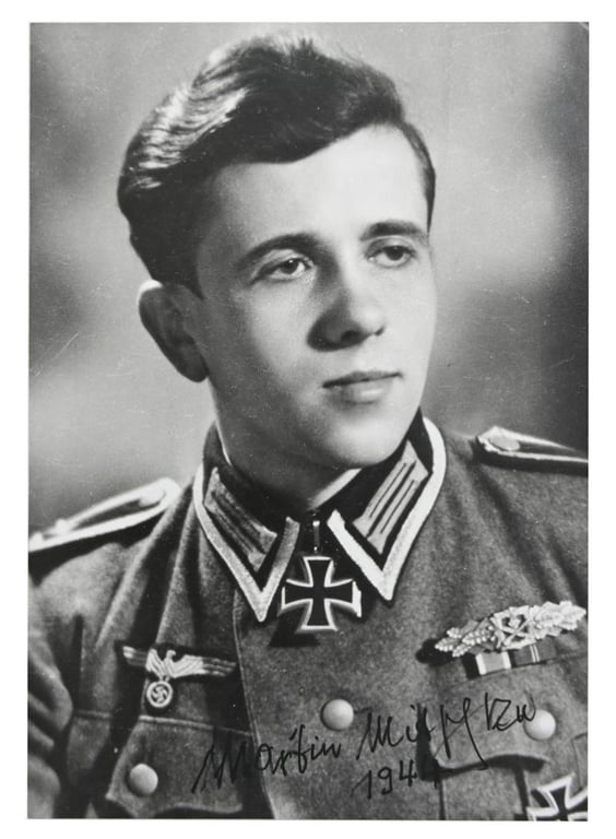 Signature of Wehrmacht Heer KC Recipient 'Martin Mitschke'