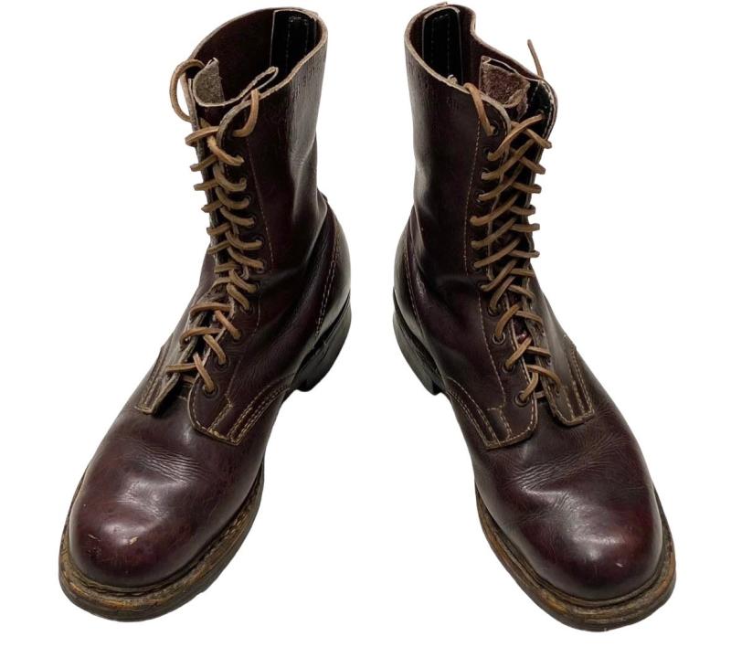 2nd Model Fallschirmjäger Jumpboots in Brown (!) Leather