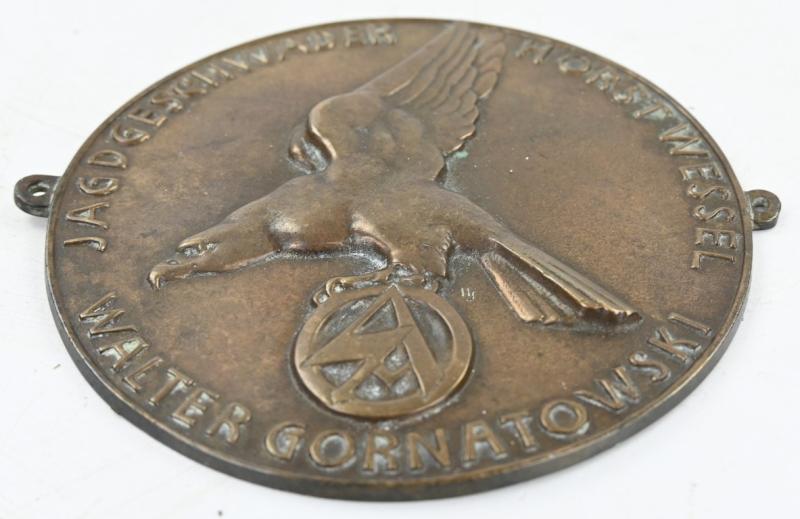 German SA Commemorative plaque for aircraft of the Horst Wessel squadron