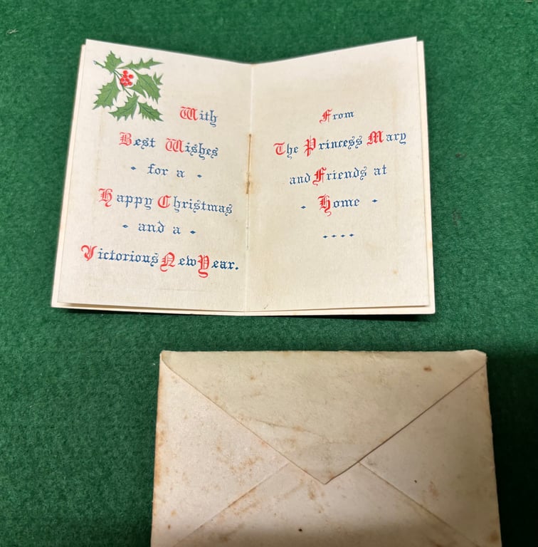 1914 Princess Mary Christmas Gift- 1914 Card and Envelope